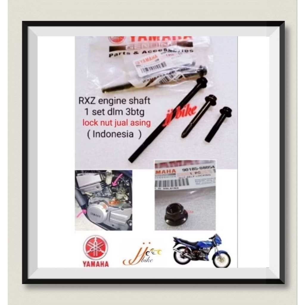 RXZ ENGINE SHAFT YAMAHA (สีเขียว) ( 1 ชุด = 3 ชิ้น) ENGINE NUT