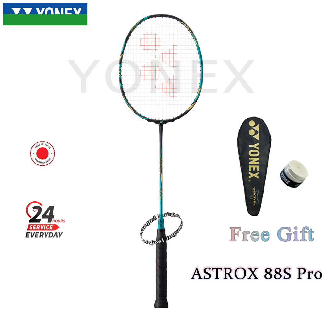 YONEX ASTROX 88S Pro / 88D Pro.badminton Sports Racket 4U 26-30 ปอนด์คาร์บอนไฟเบอร์กีฬาสําหรับผู้ใหญ
