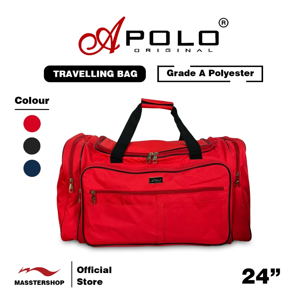 APOLO (24 INCH) Travelling Bag / Travelling Duffel Bag / Beg Travel (โพลีเอสเตอร์) 37611TV