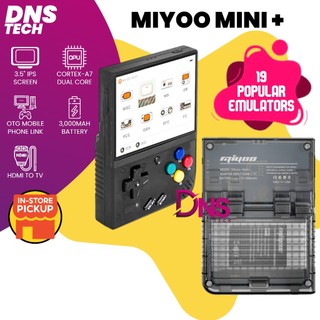 Miyoo Mini Plus Konsol Permainan Portable Handheld 3.5" Screen Resolusi Tinggi Game Retro Preloaded Games
