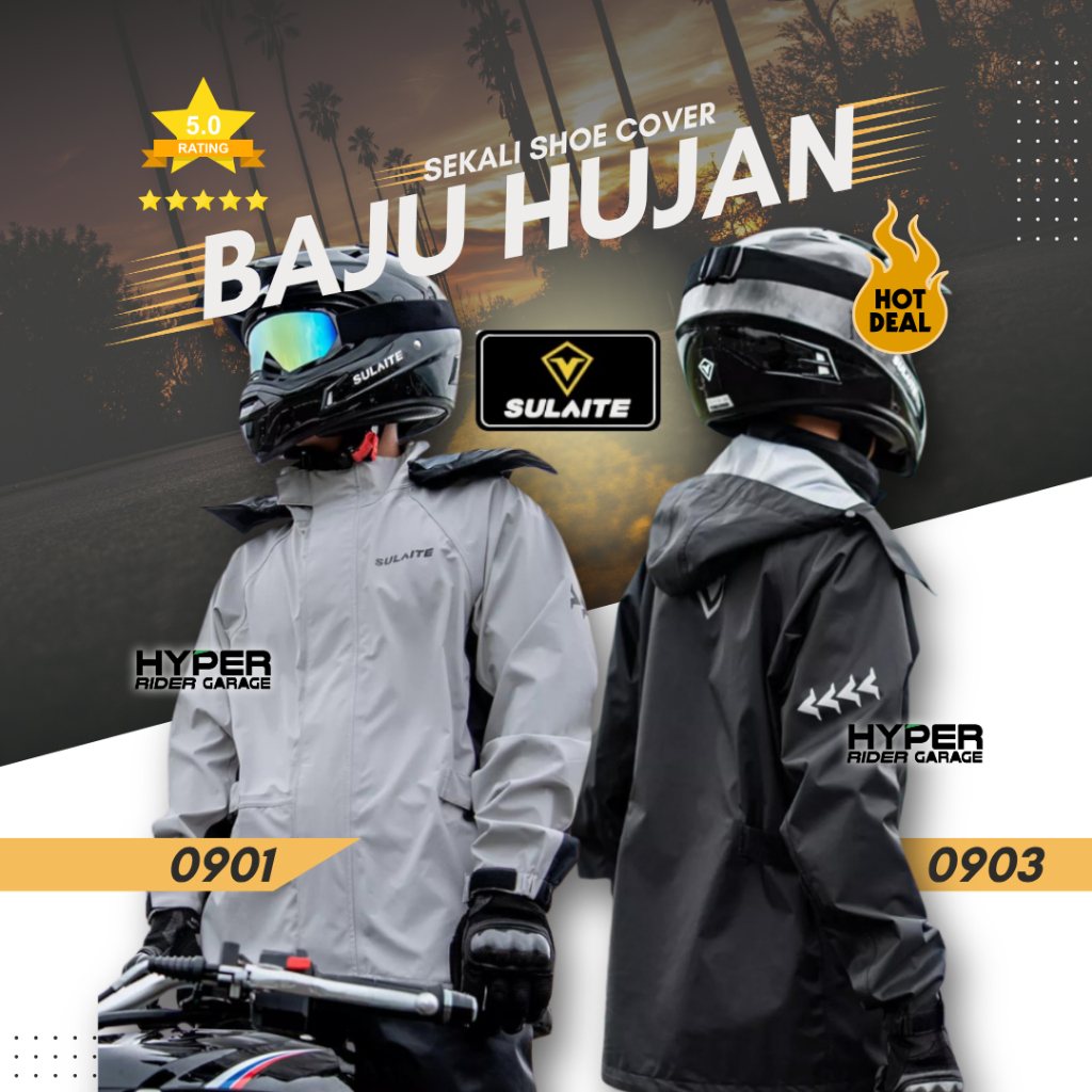 [CLEARANCE] MYRIDER Baju Hujan Motor Baju Hujan เสื้อกันฝนกันน้ํารถจักรยานยนต์ Sulaite เสื้อกันฝน Ba