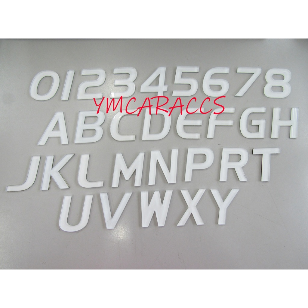 3D Crystal / Mahjong J3(I), L55 รถจํานวนตัวอักษรป้ายทะเบียนมาตรฐาน Fon Wording Design