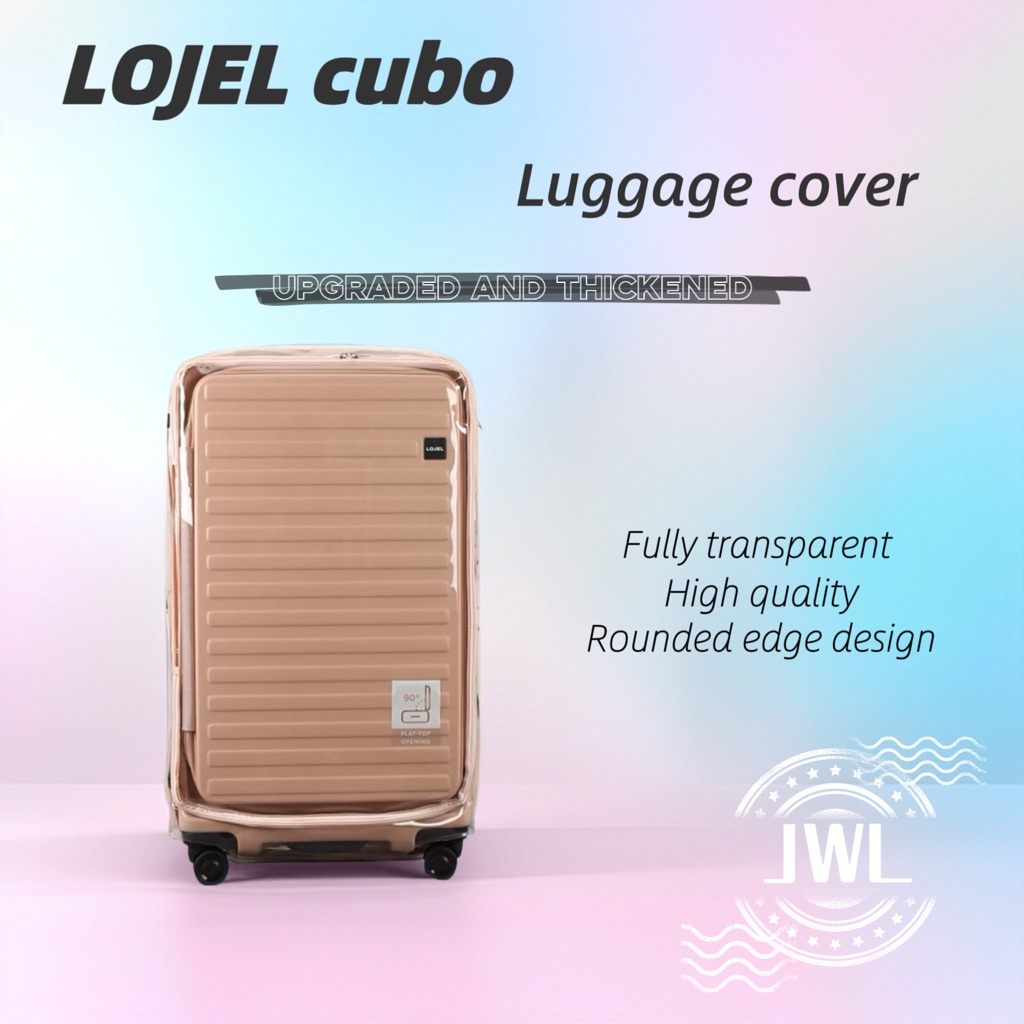 เหมาะสําหรับตัวป้องกันฝาครอบกระเป๋าเดินทาง Lojel Cubo เหมาะสําหรับกระเป๋าเดินทางกระเป๋าเดินทางสีดําเ