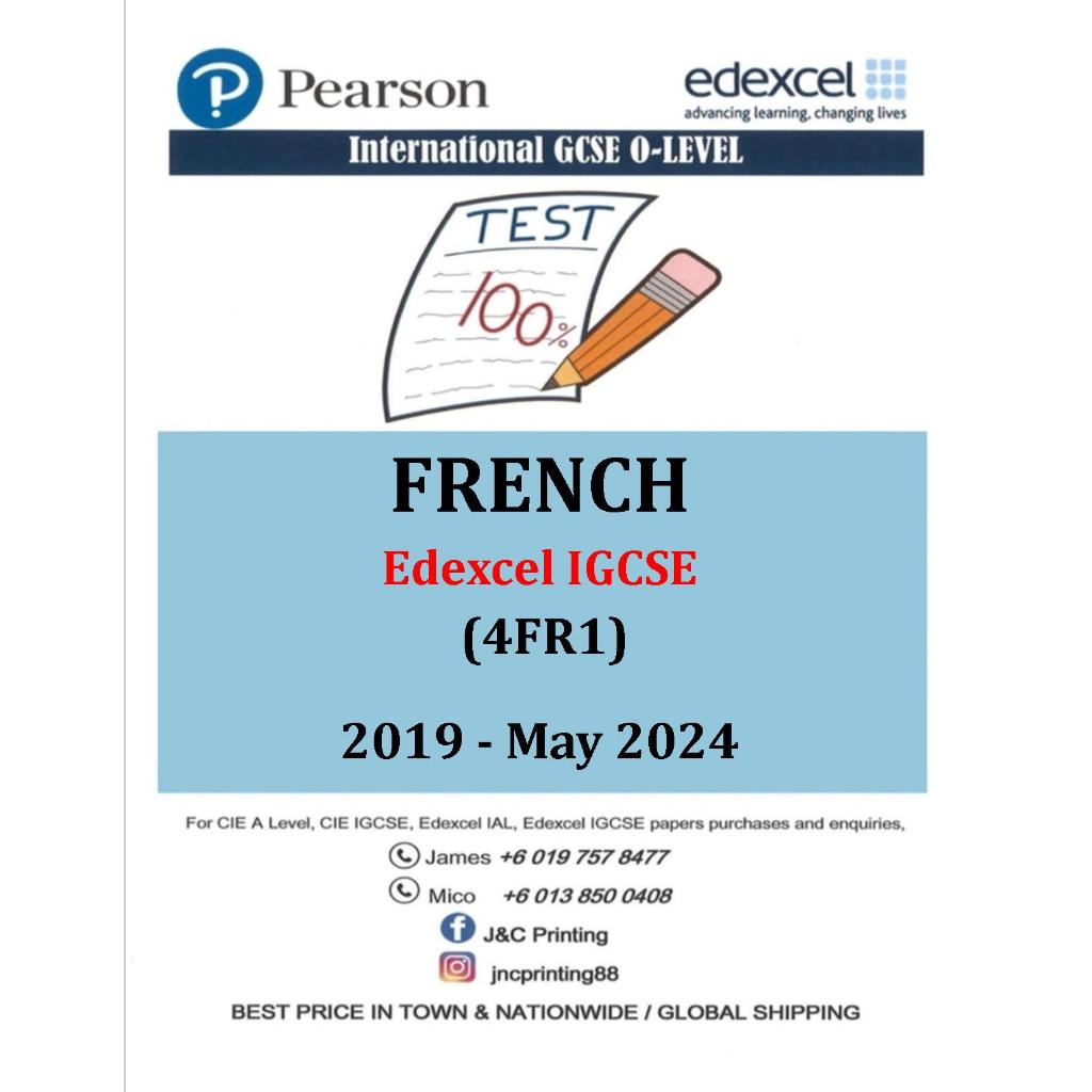 Edexcel Igcse O-Level Past Year Papers FRENCH 4FR1 (PAPER 1&2)