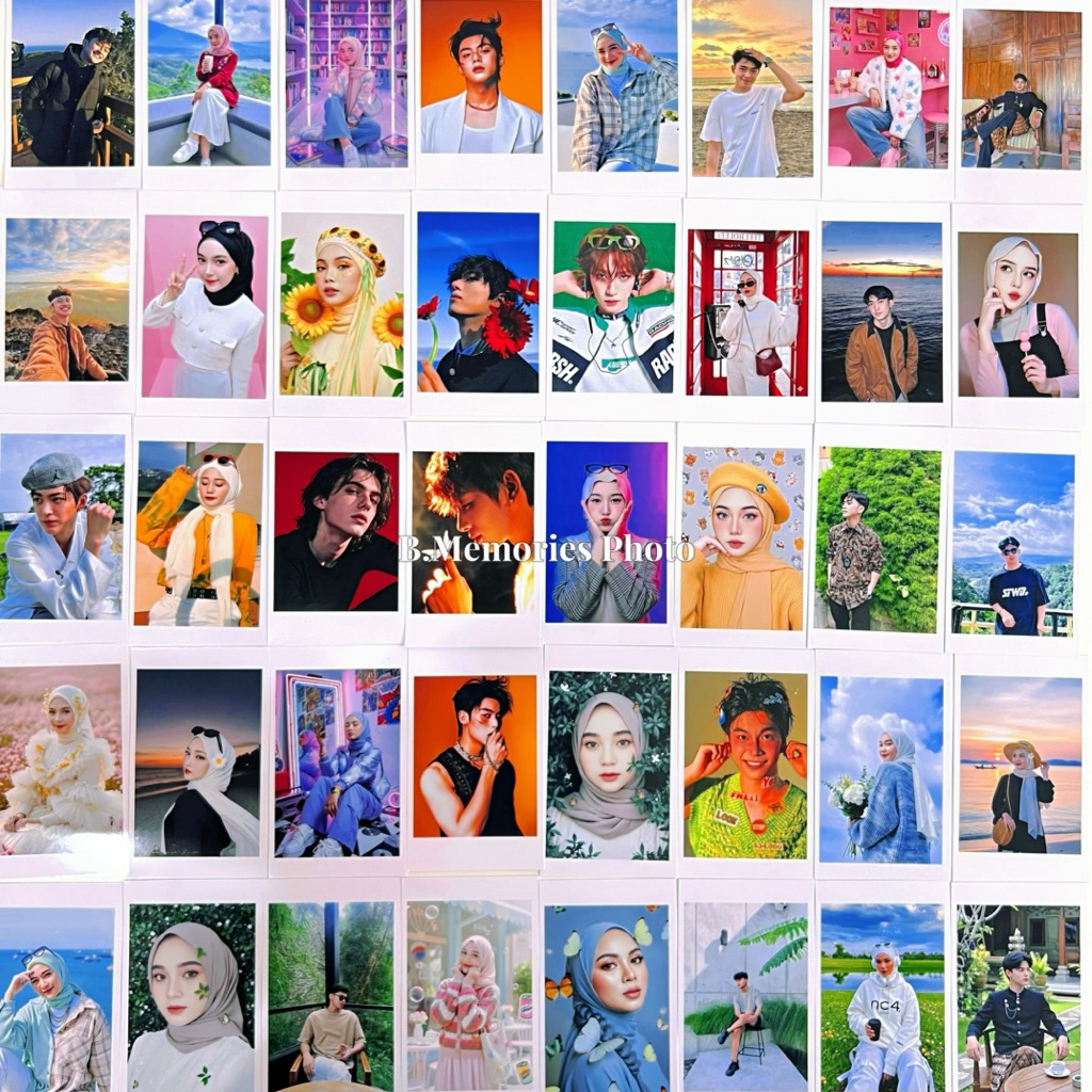 การ์ดโลโม่ 10/50/100/500 ชิ้น|2ร พิมพ์ภาพถ่ายเคลือบเงากันน้ํา|Cuci Gambar สั่งขั้นต่ํา 10 ชิ้น