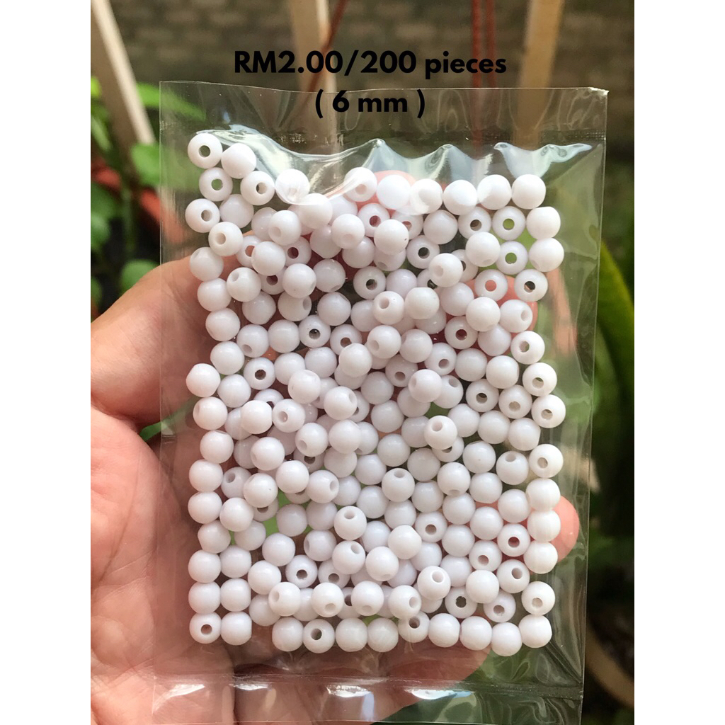RM2.00/200 kyping : 6mm-002 - Manik - Bead - 6 mm