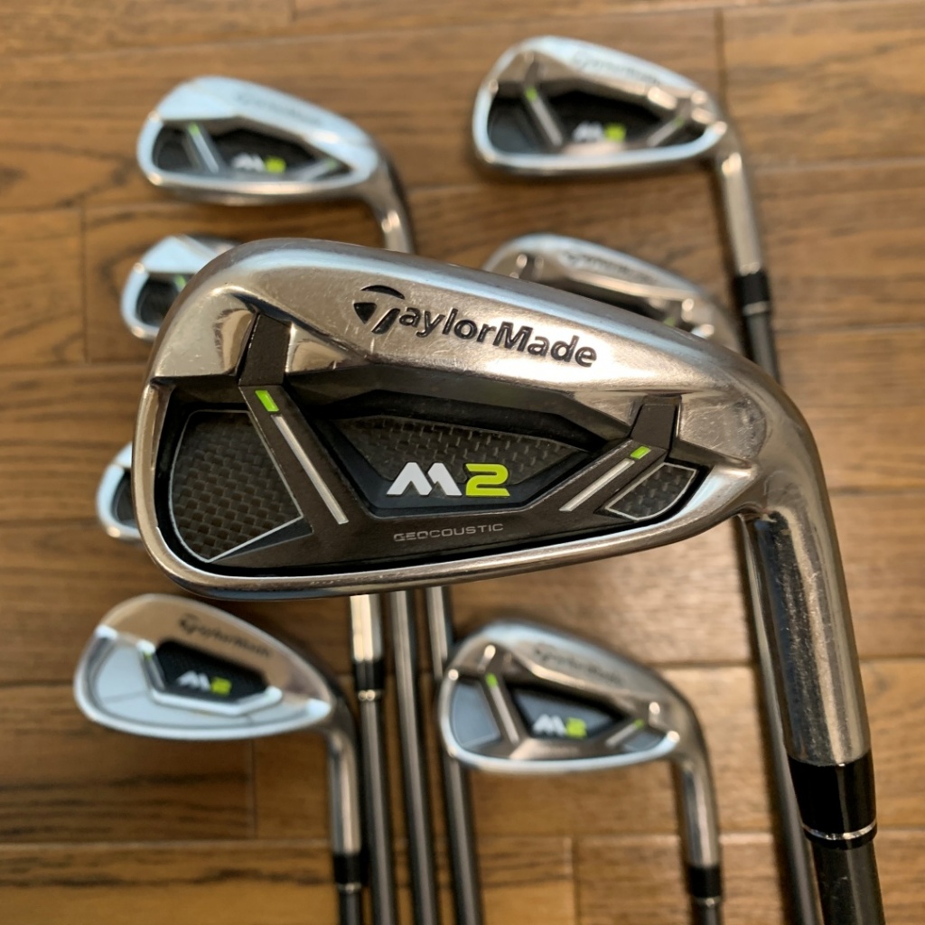 🇯🇵TaylorMade M2 2017 เตารีดชุด 5~PW/AW/SW REAX 75 FlexS ใช้แล้ว