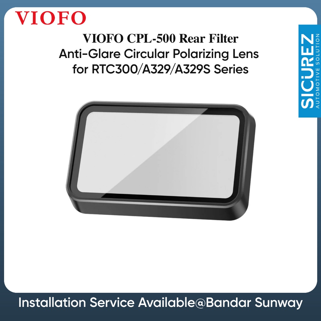 VIOFO CPL-500 กรองด้านหลัง เลนส์โพลาไรซ์แบบวงกลมป้องกันแสงสะท้อนสําหรับ RTC300/A329/A329S Series