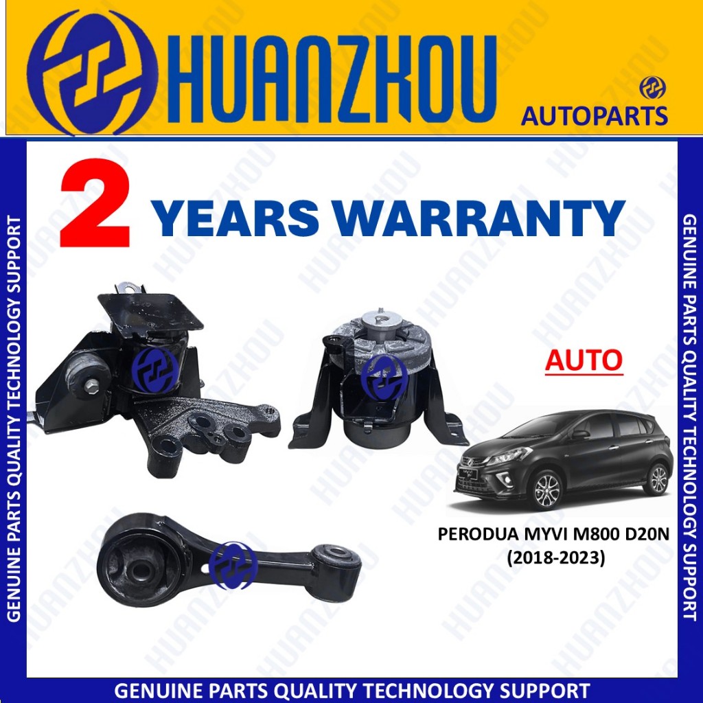 HUANZHOU ENGINE MOUNTING SET PERODUA ใหม่ MYVI M800 D20N 1.3 1.5 2018- AUTO/MANUAL รับประกัน 2 ปี