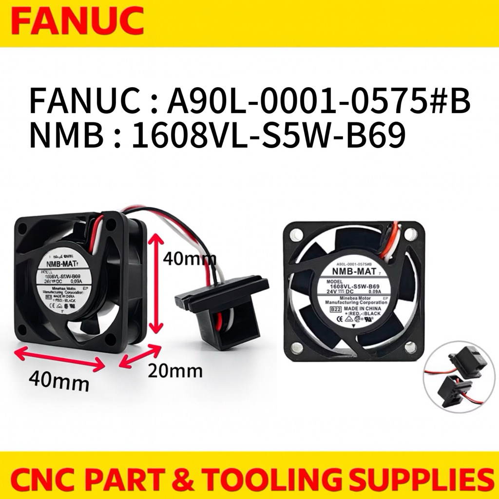 FANUC SERVO AMPLIFIER COOLING FAN 1608VL-S5WB69 A90L-0001-0575 B