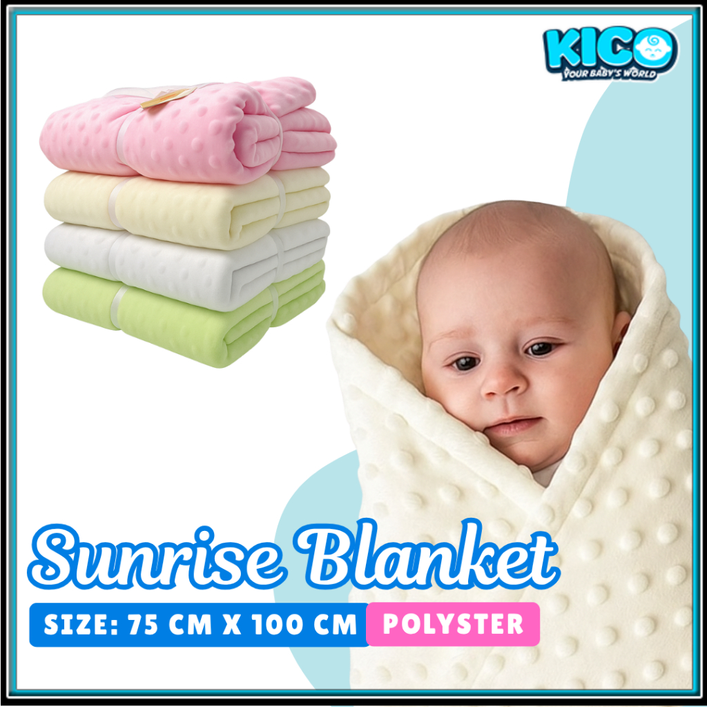 SUNRISE BLANKET Selimut Bayi Lembut & Breathable 100% Premium 76102cm Ringan & Selesa Unisex