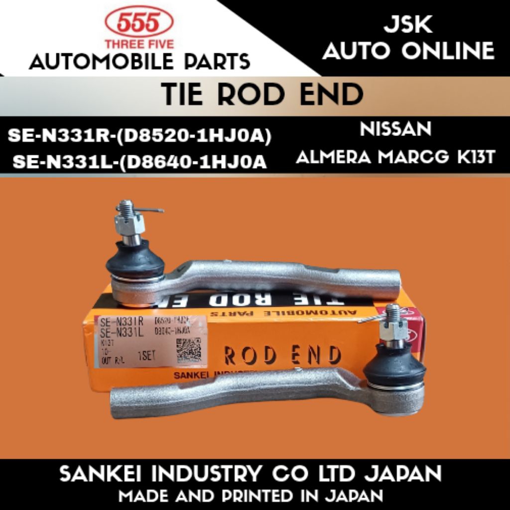SE-N331L/R TIE ROD END NISSAN ALMERA N17 MARCG K13T 100% ใหม่สามราคาสําหรับ 1 ชุด 2 ชิ้น