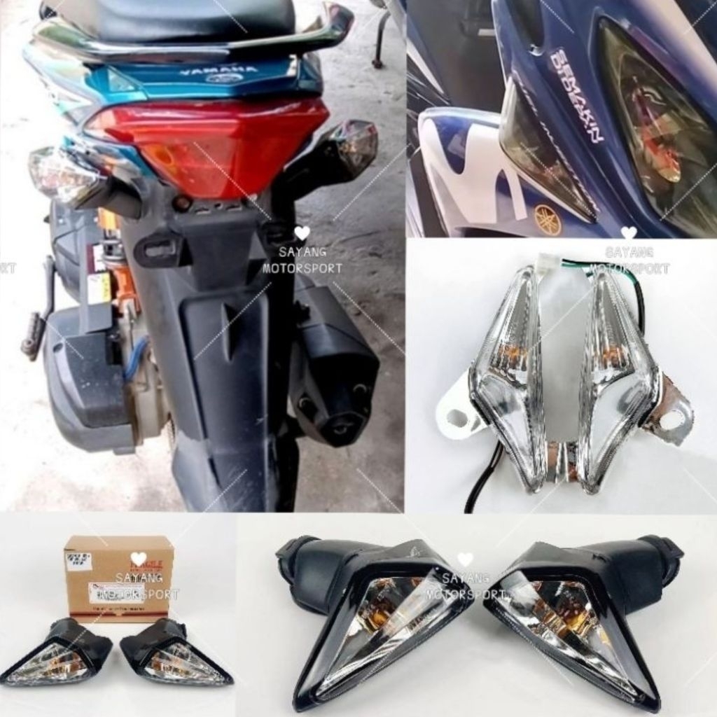 FRONT & REAR NOUVO LC LAMPU KIRI KANAN FLASHER FLASH LIGHT YAMAHA NOUVO LC NEWLC-135 SIGNAL BELAKANG SIGNAL