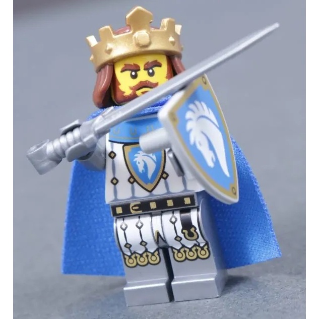 Cas592 Lego Medieval Horse Knight Castle 31168 - Horse Knight King Minifigure - ใหม่