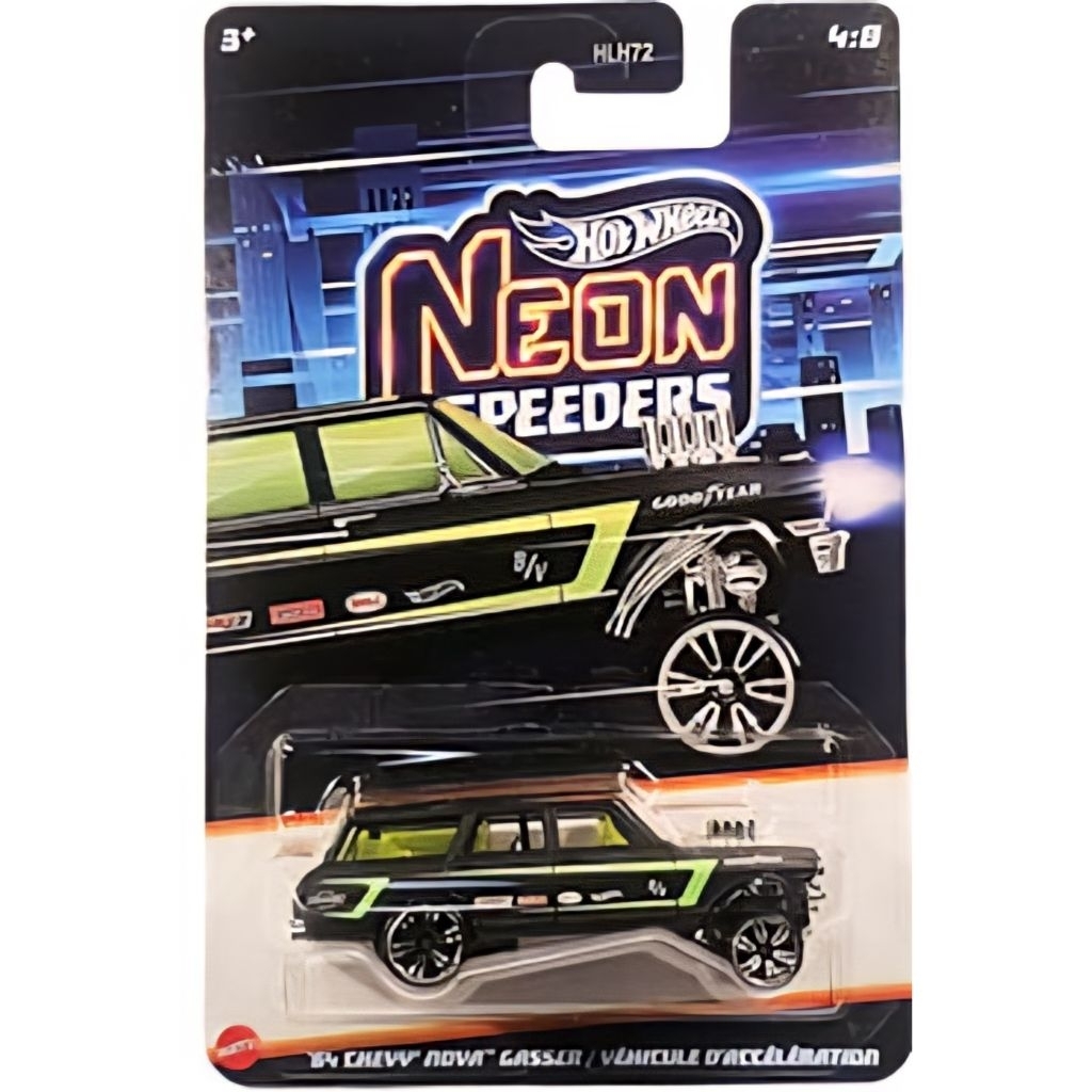 2026 HOT WHEELS 64 CHEVY NOVA GASSER NEON SPEEDERS