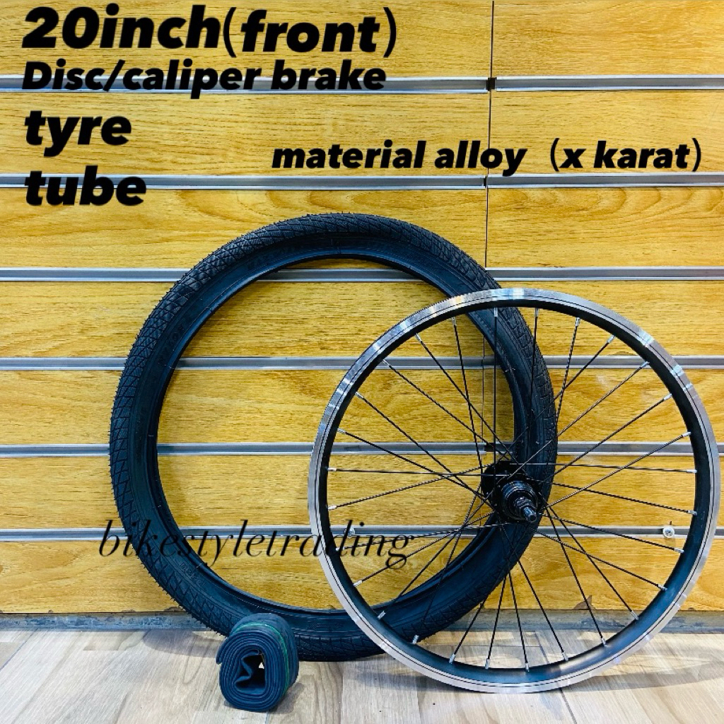 COMBO SET ALLOY RIM BASIKAL 20 นิ้ว Tayar Tube/ALLOY RIM BMX/Rim basikal/Tayar basikal/Tyre จักรยาน