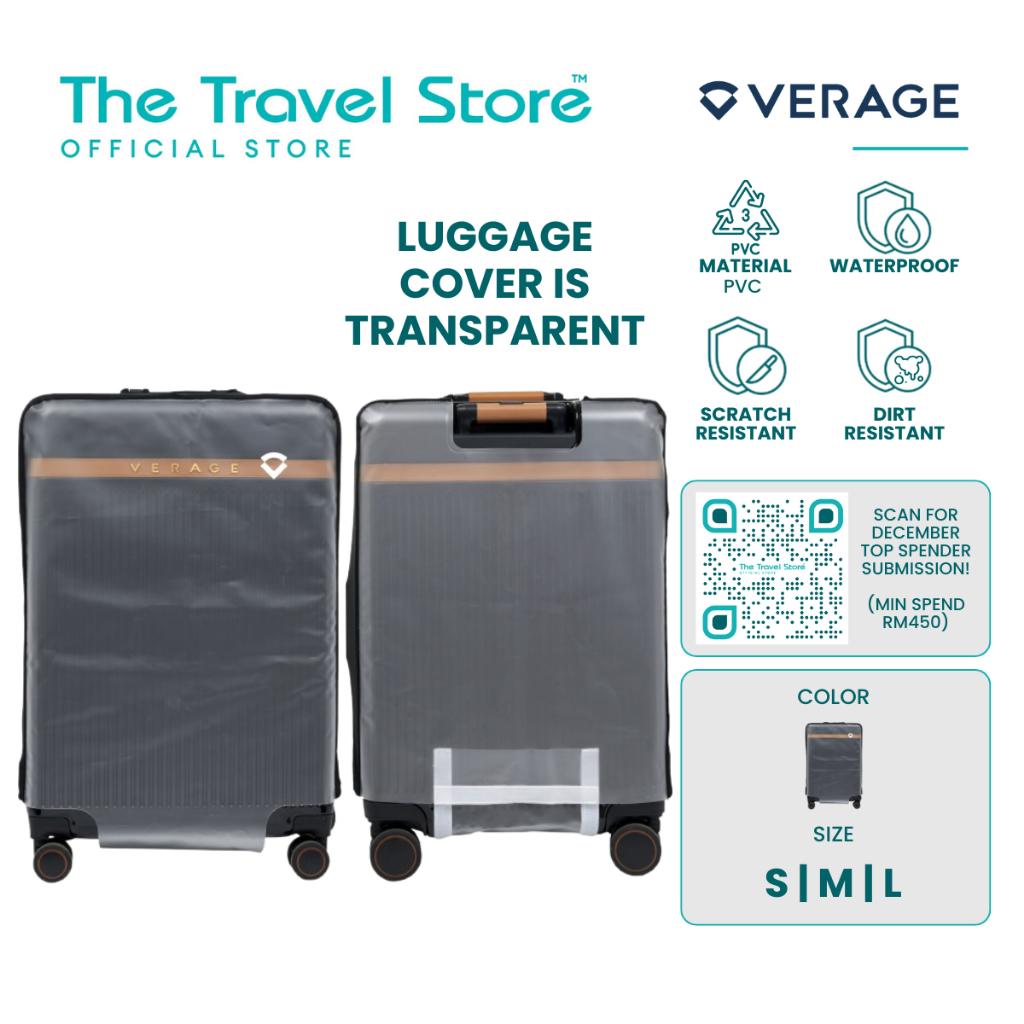 Verage กระเป๋าเดินทางขนาดเล็ก ขนาดกลาง ขนาดใหญ่ VR61-GM24063XT ฝาครอบกระเป๋าเดินทาง protector/sarung
