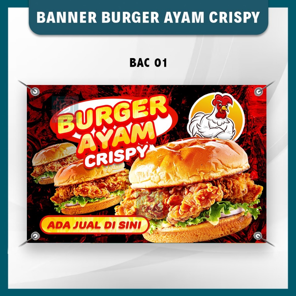 CRISPY CHICKEN BURGER UV BANNER ถึง FAST &
