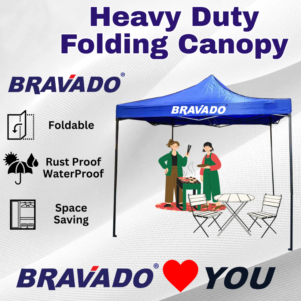⚡️ราคาถูก⚡️BRAVADO 10x10 เต็นท์แคมป์กันน้ําเต็นท์แคมป์ปิ้ง Niaga Canopy Canopy รถจอดรถ