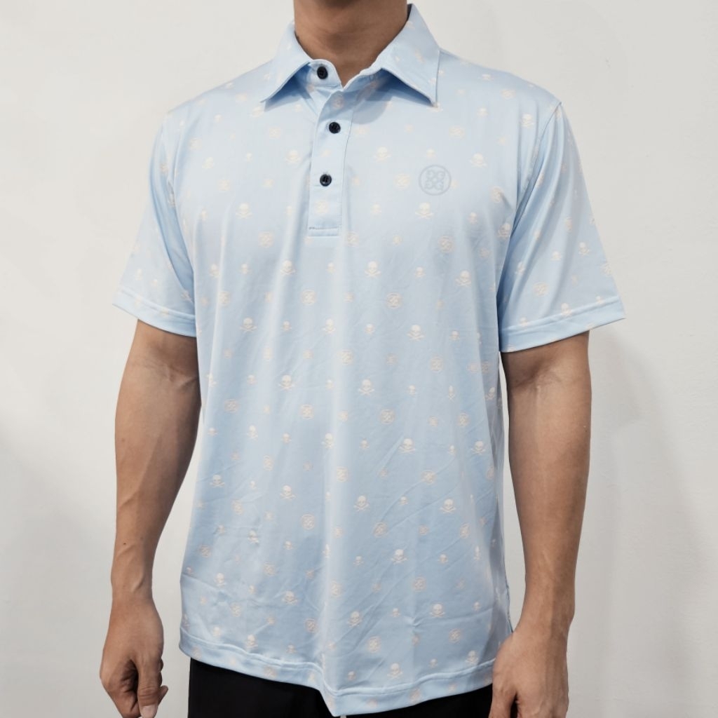 วัสดุพรีเมี่ยม Baju เสื้อกอล์ฟ ชุดลําลอง โพลีเอสเตอร์ GFORE