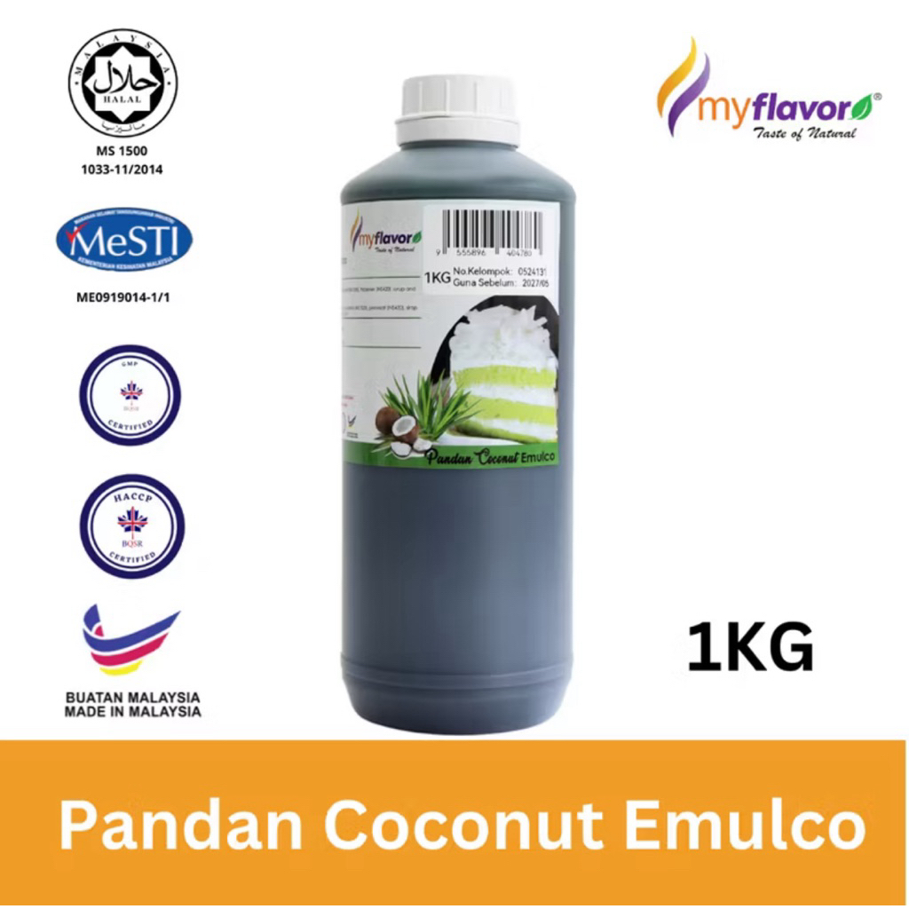 1KG PANDAN COCONUT EMULCO - FOOD FLAVOUR MyFlavour HALAL