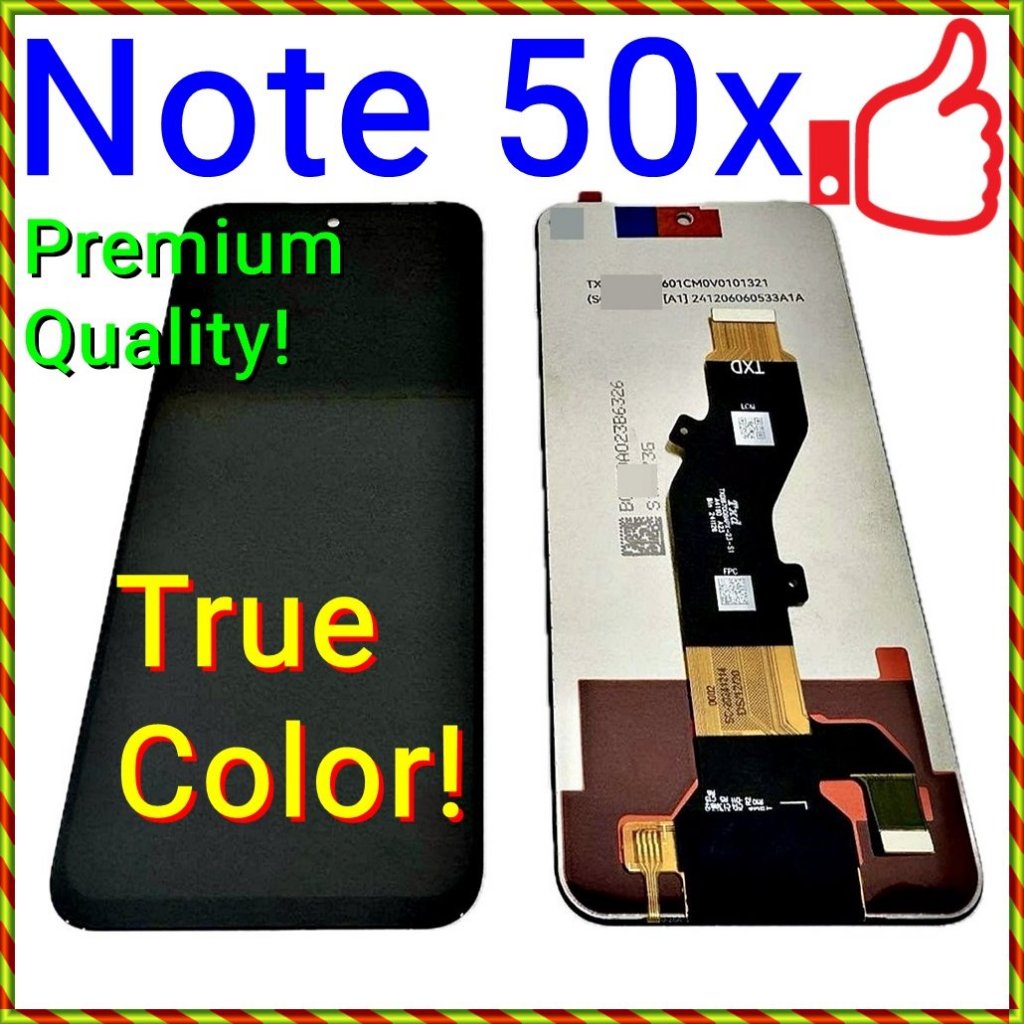 (สีจริง) ใหม่จอแสดงผล IPS LCD Touch Screen Digitizer ชุดสําหรับ Infinix Note 50x 5G / X6857B X6857