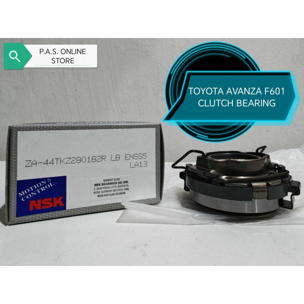 TOYOTA AVANZA F601 NSK 44TKZ2801B2R CLUTCH RELEASE BEARING (คลิป R-WITH) NSK