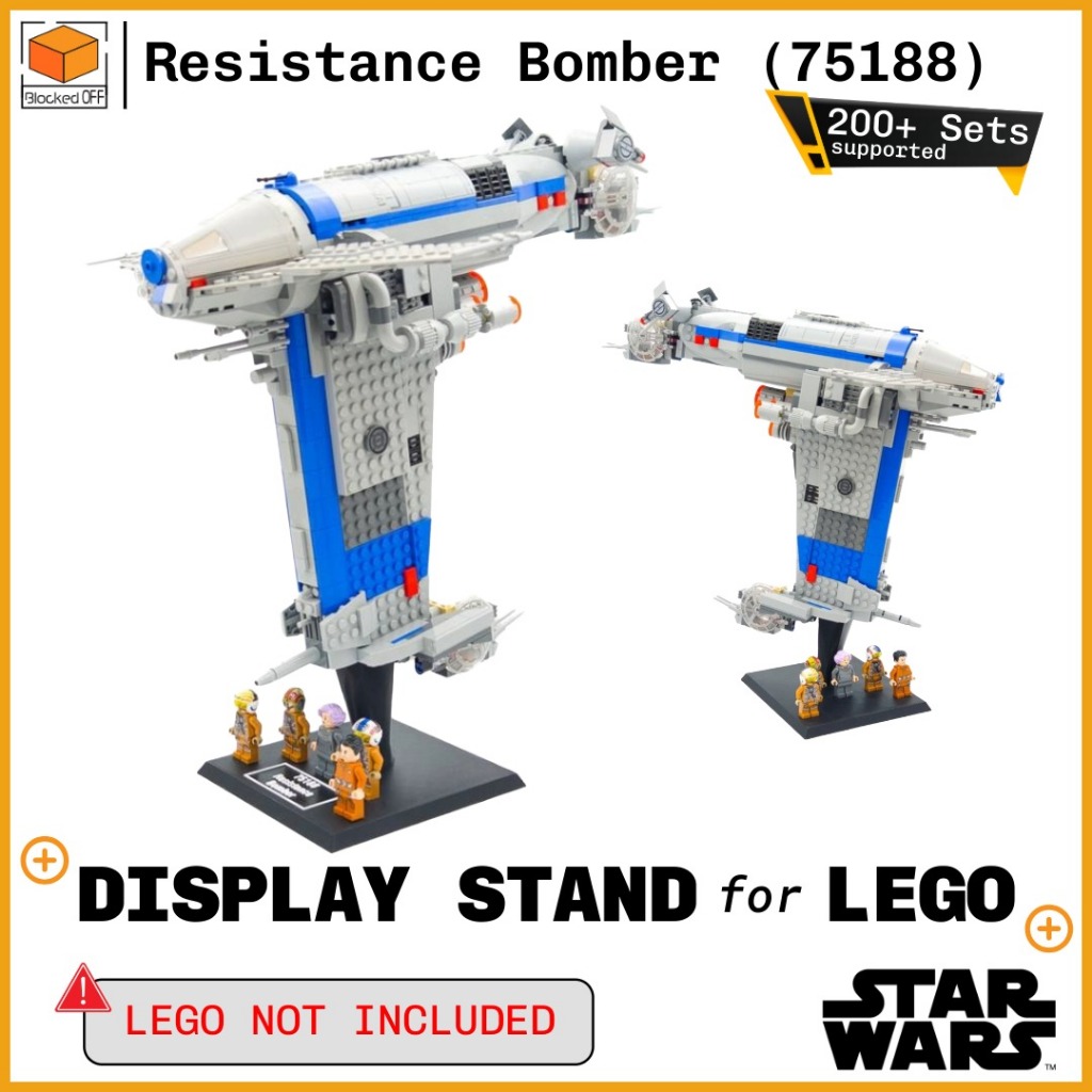 ขาตั้งจอแสดงผลสําหรับ Lego Star Wars Resistance Bomber (75188)