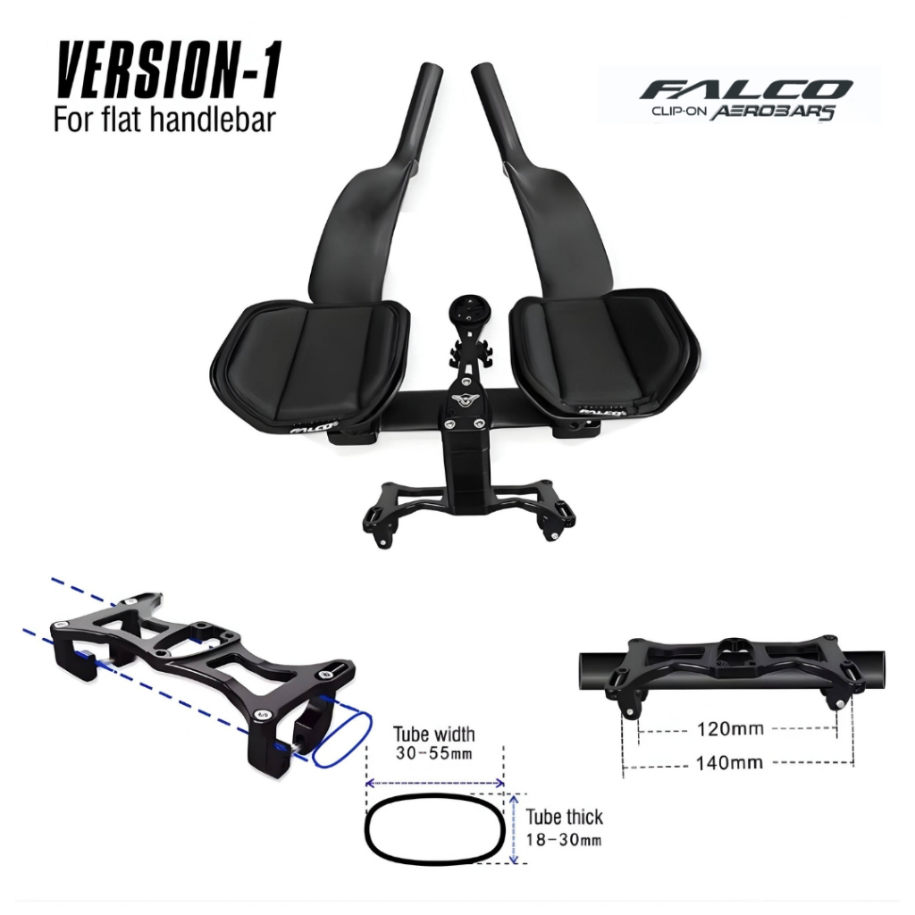 Falco TT Bar Clip On / Clamp On สําหรับจักรยานเสือหมอบ