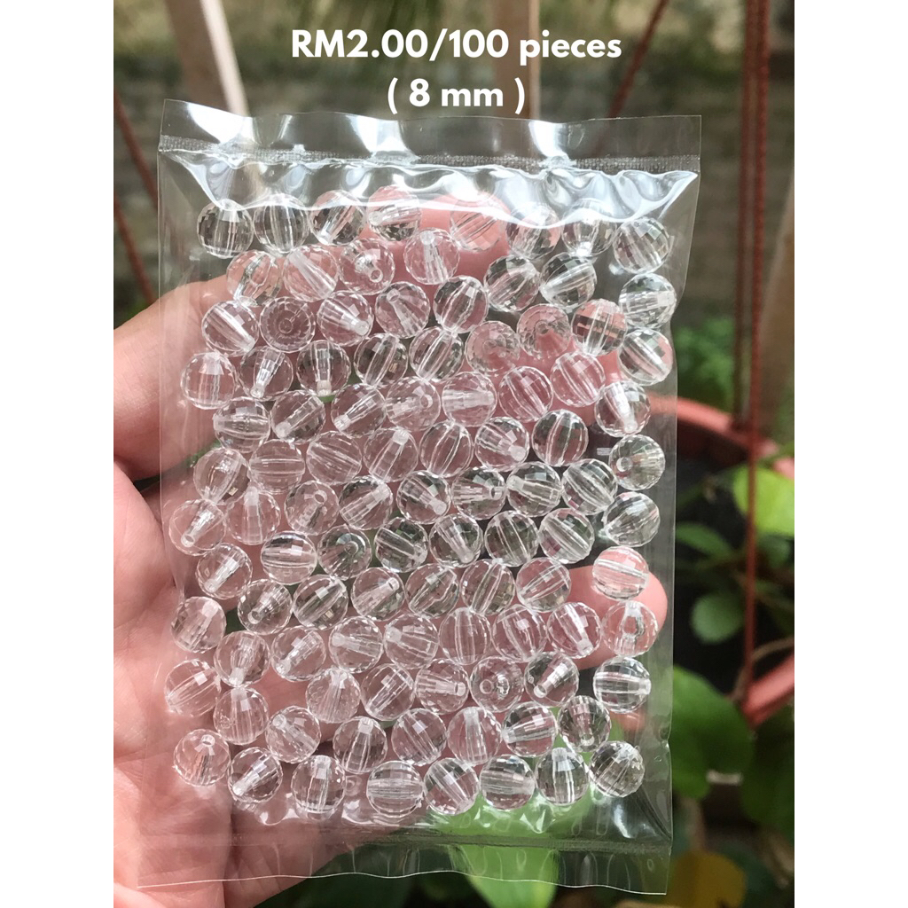 RM2.00/100 kyping : 8mm-016 - Manik - Bead - 8 mm