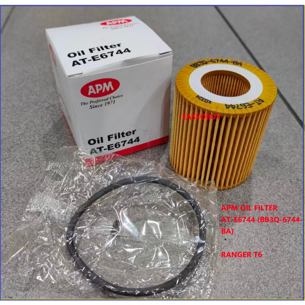 APM กรองน้ํามันเครื่อง AT-E6744 (BB3Q-6744-BA) RANGER T6