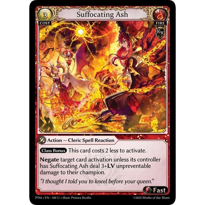 💥 CURIO FOIL Grand Archive TCG FOIL | เถ้าเหน็บ (C) | EN-100 การ์ดเดี่ยว PTM CURIO FOIL