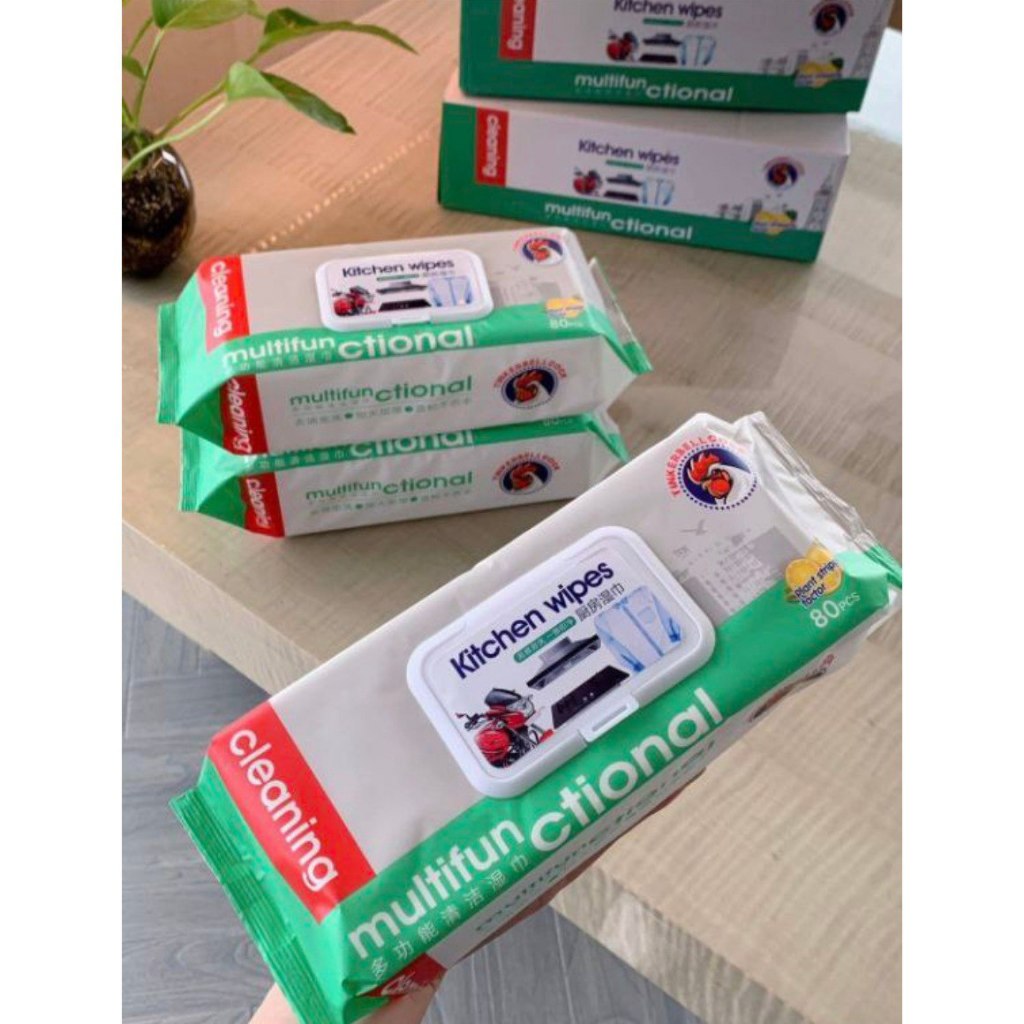 KITCHEN WIPES MULTIFUN CTIONAL ONE PACKS 80 ชิ้น