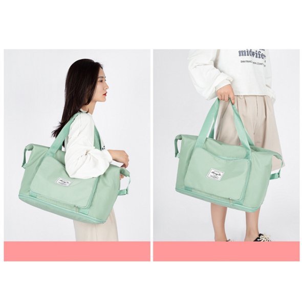 Unisex Travel Fitness Large Storage กระเป๋าเดินทางกระเป๋าพับได้ Baggage Bag