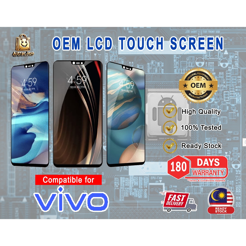 OEM คุณภาพสูงจอแสดงผล LCD หน้าจอสัมผัสสําหรับ V-Y17S (V2310) / Y22S / Y22-2022/ Y28 (5G)