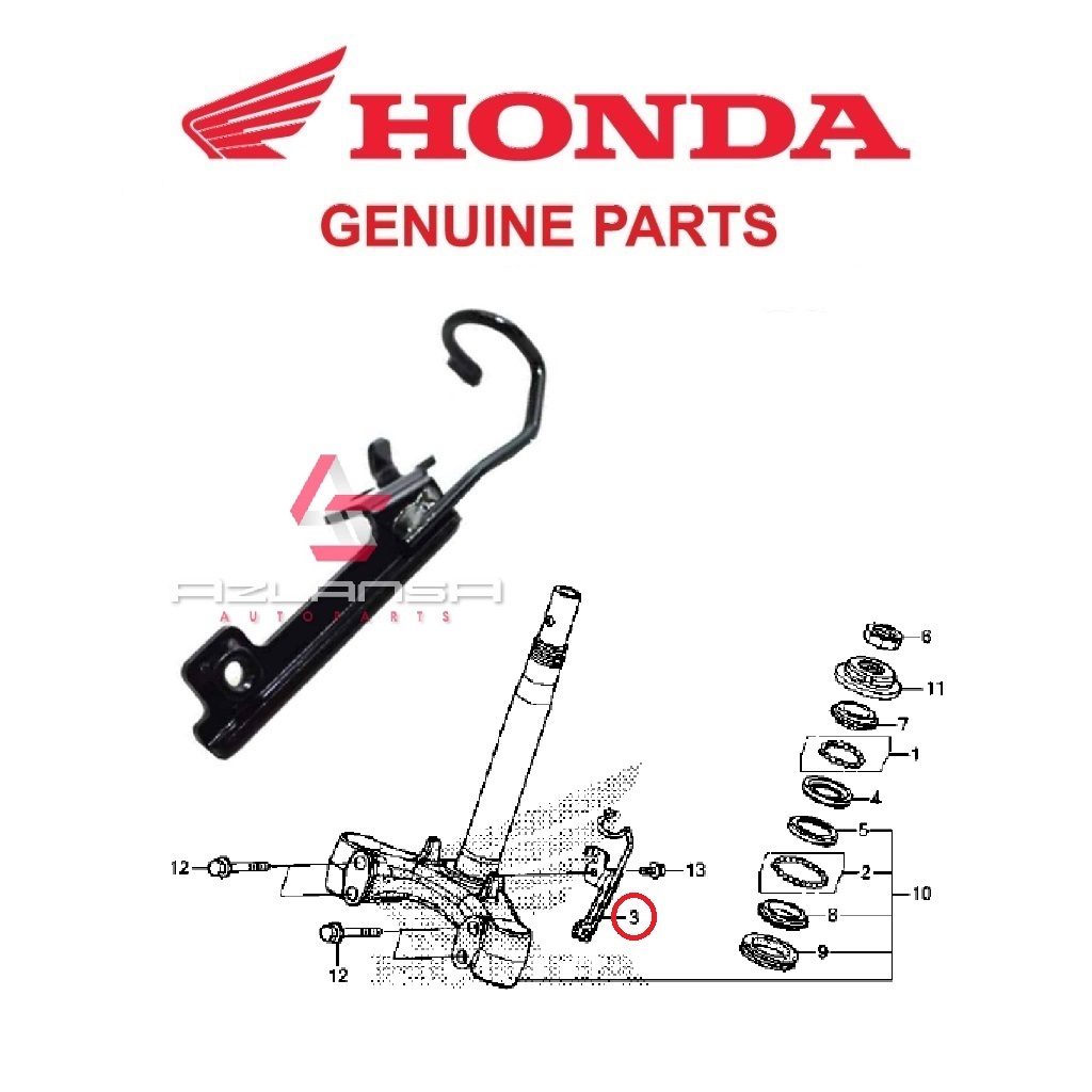 สายเบรค Clamper Comp FR ( 45156-K56-N10 ) RS150R V1 V2 V3 & RS-X V1 V2 💯 อะไหล่