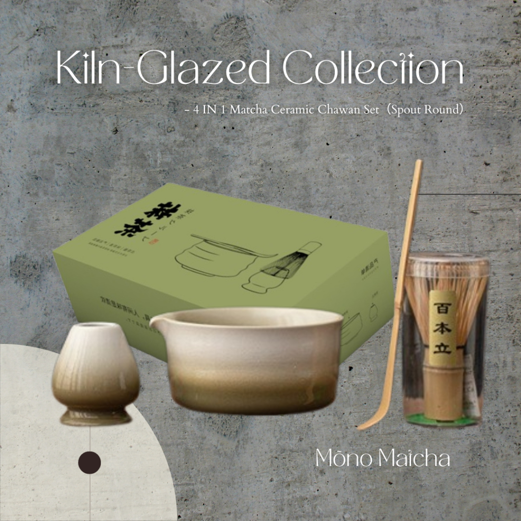 M套装no Matcha 4 IN 1 เตาเผาญี่ปุ่น-Glaed Ceramic Matcha Set 4 IN 1 .ของผู้ผลิต