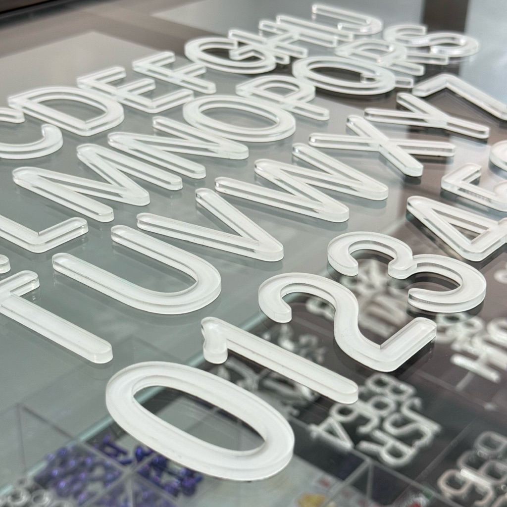 [ SUPPLY ] FONT NO PLATE KERETA CRYSTAL PUTIH NO PLATE KERETA FONT NO PLATE