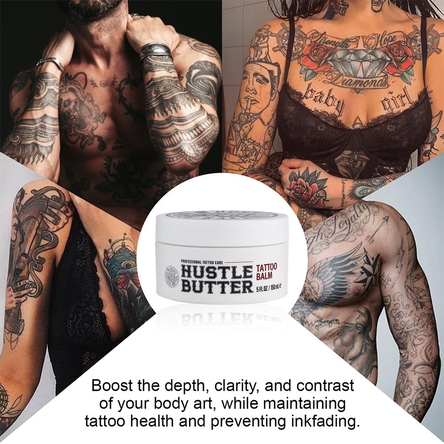 Hustle Butter Deluxe Tattoo Balm - บาล์มดูแลรอยสักผิวนุ่มและให้ความชุ่มชื้น