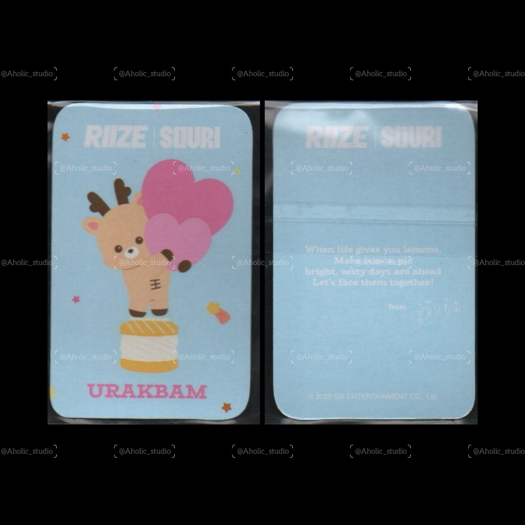 RIZE BANGKOK พิเศษ SOURI FORTUNE โฟโต้การ์ด|SHOTARO EUNSEOK SUNGHAN WONBIN SOHEE แอนตัน