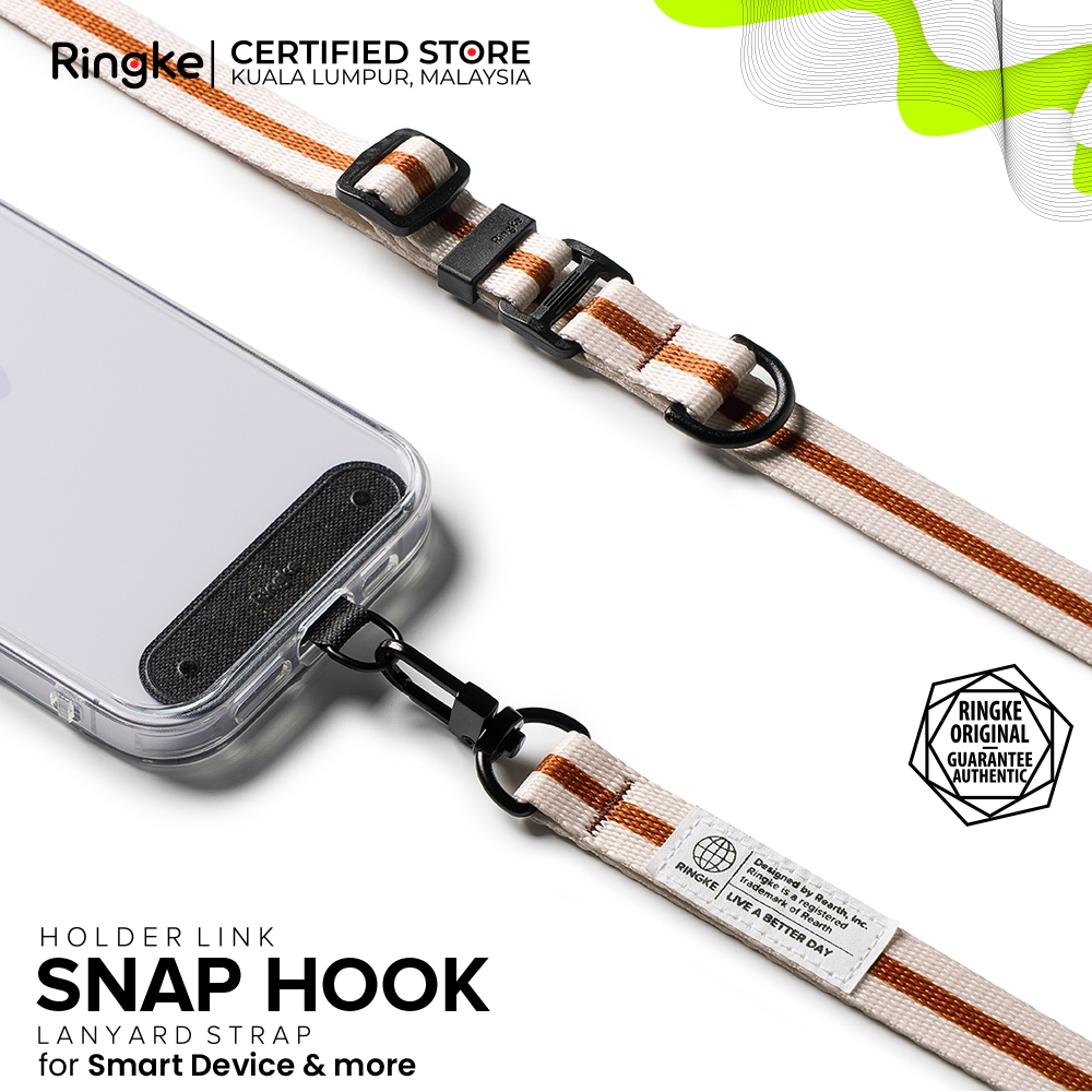 RINGKE HOLDER LINK SNAP HOOK ออกแบบ LANYARD สําหรับเคสสมาร์ทโฟนสวมใส่ง่ายทนทานป้องกันการฉีกขาดปรับ C