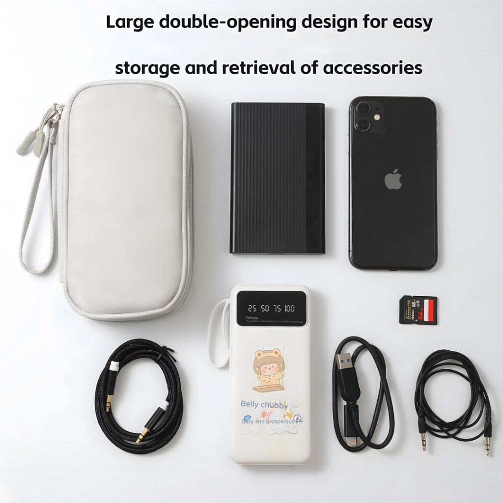 Travel Digital Gadget Organizer Cable Pouch Multi-function Storage Bag thumbnail 3