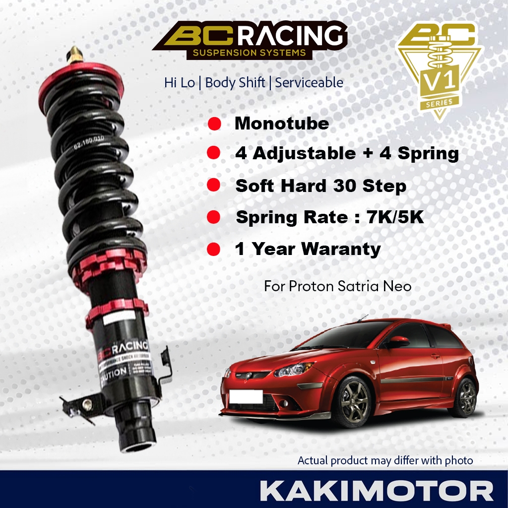 PROTON SATRIA NEO-BC RACING V1 SERIES SUSPENSION สามารถเป็น ADJUSTED
