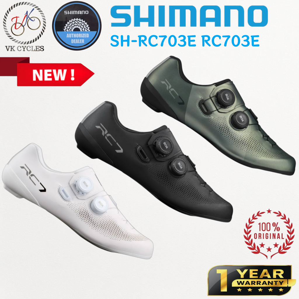 Shimano RC703E Wide Road Cycling Shoes EU39 – รองเท้าจักรยานเสือหมอบน้ําหนักเบา Carbon Sole