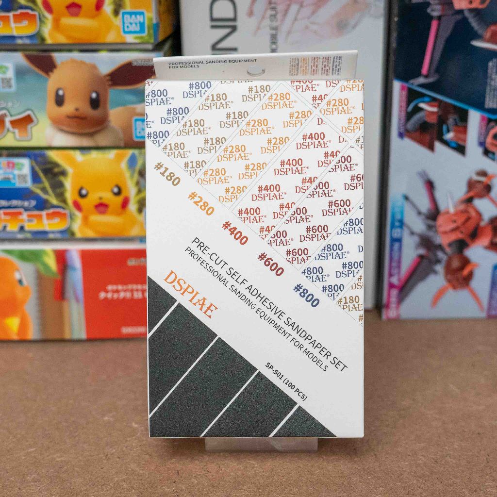 DSPIAE SP-S01/ SP-S02 PRE-CUTADHESIVE SANDPAPER SET