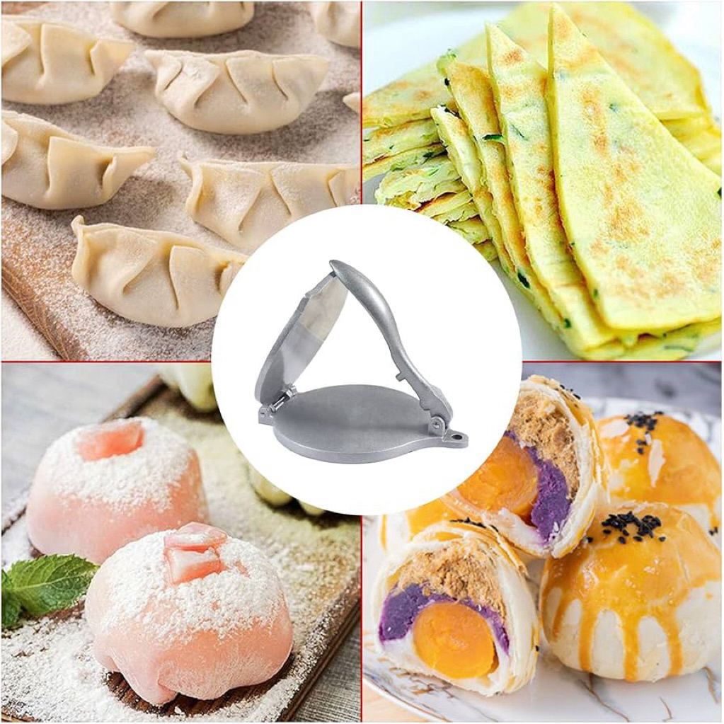 16 ซม.Aluminium Dumpling Skin Press Manual Dough Wrapper Maker แม่พิมพ์เครื่องมือสําหรับเกี๊ยว Piero
