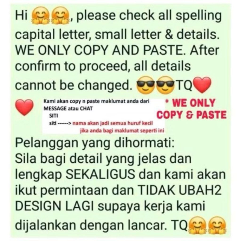 สติ๊กเกอร์ใส (1*8)( max 35 huruf)sebaris(50ชิ้น)