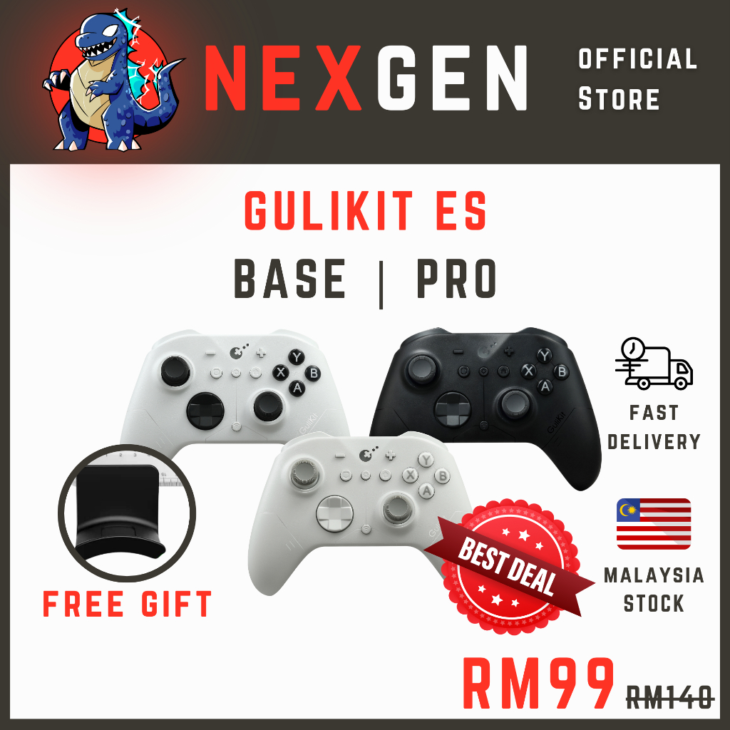 GULIKIT ES BASE / PRO | 1000HZ TMR WINDOWS MAC STEAM SWITCH คอนโทรลเลอร์สําหรับเล่นเกม | ถัดไปเจน