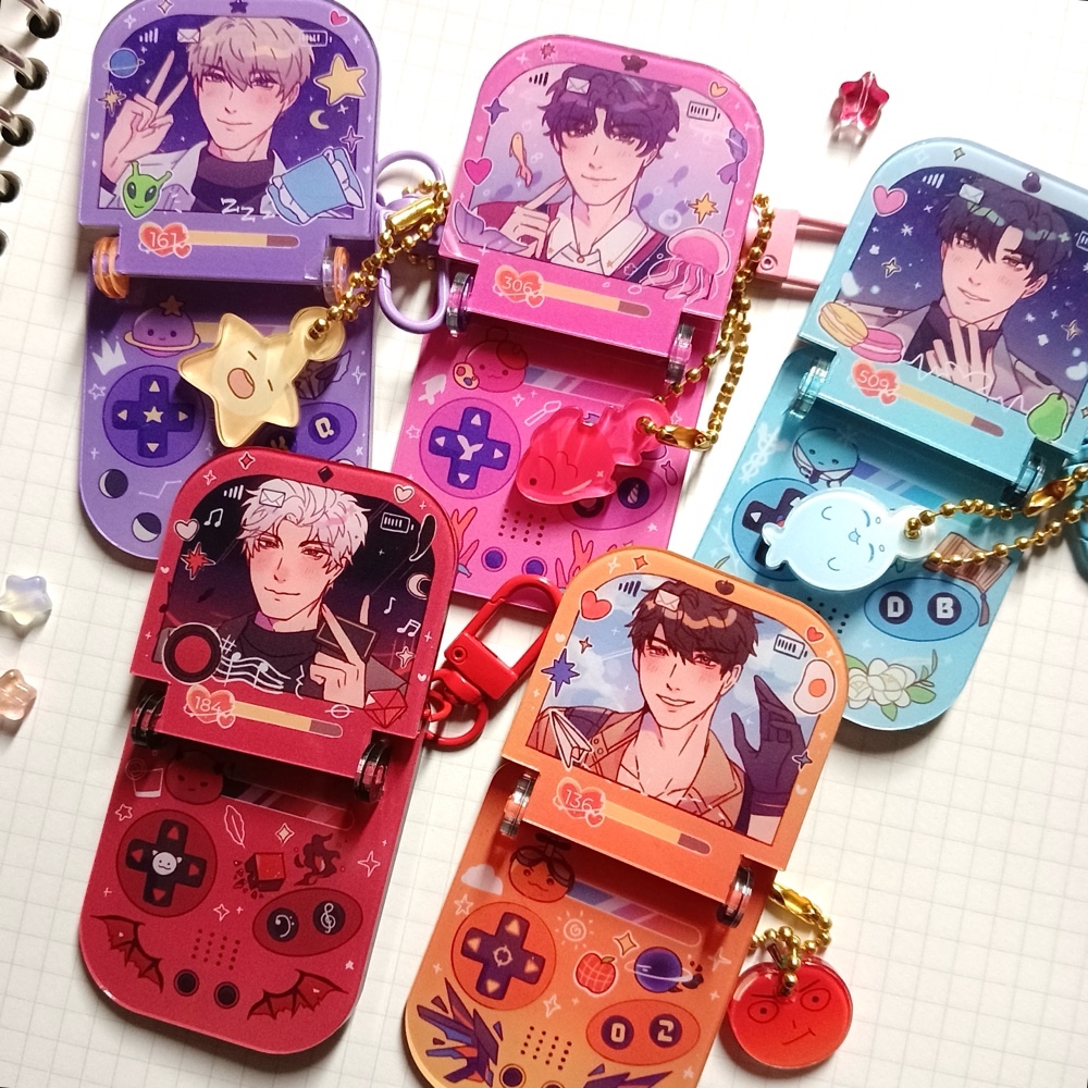 ✧ Love & Deepspace Fan Merch 9cm อะคริลิค Fliphone Rafayel Xavier Zayne Sylus Caleb   ✧ ราคา ถูกที่สุด ดีลบีเคเค