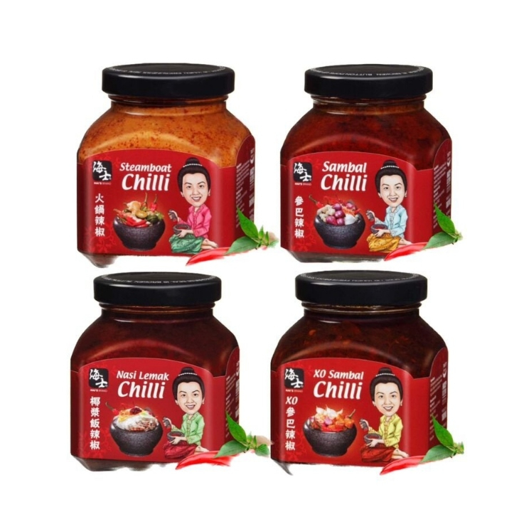 HAIS Signature Chili Sauce Series ขวด 185g (XO Samambal/Steamboat Chilli/Sambal Chilli/Nasi lemak)